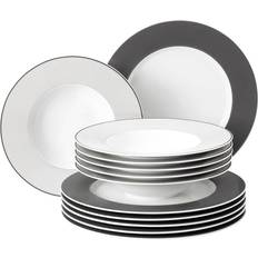 Grey Plate Sets Seltmann Weiden No Limits Plate Sets 12pcs