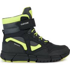 Geox FLEXYPER Boy ABX Ankle Boot, Black/Lime