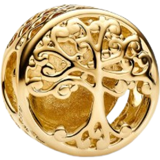 Pandora Openwork Family Roots Charm - Gold