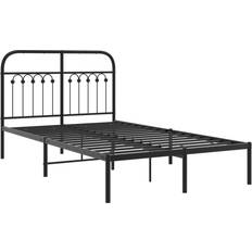 Acero Estructuras de cama vidaXL Metal Bed Frame with Headboard 125x207cm