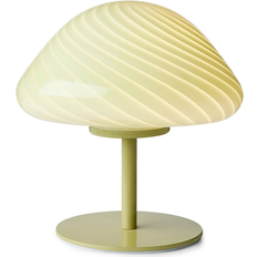 Glas Bordlamper Halo Design Mini Mush Olive Bordlampe 17cm