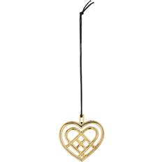 Rosendahl Weaved Heart Gilded Christmas Tree Ornament 6.5cm