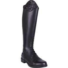 Junior Romy Leather Riding Boots - Black