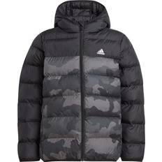 Giacca piumino - Ragazzo Giubbotti adidas Giacca Imbottita Synthetic Allover Print - Black/Grey Six