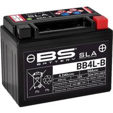 Batteries - Vehicle Battery Batteries & Chargers BS Battery Bs Battery Bb4l-b Sla 12v 50 A Battery Black