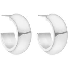 Chunky Hoops Small - Silver