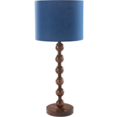 Jotex Bordslampor Jotex Malia Walnut Brown/Blue Bordslampa 55cm