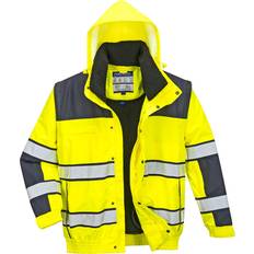 Bolsillo para tarjeta de identificación Chaquetas de Trabajo Portwest Klassische 3in1 Winter Warnschutz-Pilotjacke