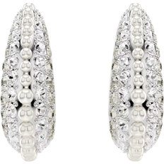 Swarovski Sublima Drop Earrings - Silver/Pearls/Transparent