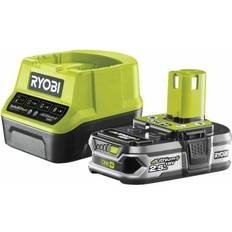 Ryobi Batterier Batterier & Opladere Ryobi One+ RC18120-125 18V 2.5Ah Batteri med Lader