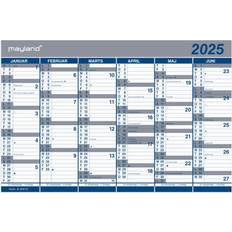 Billig Kalendere Mayland Office calendar Double Half-Year Calendar 2025