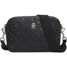 Polyurethane - Women Crossbody Bags Tommy Hilfiger Monogram Embossed Camera Bag - Black