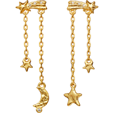 Kubisk zirkonia Øredobber Maanesten Amaya Earrings - Gold/Transparent