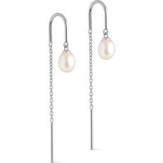 ENAMEL Copenhagen Sølv Smykker ENAMEL Copenhagen Eleanor Earrings - Silver/Pearls