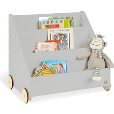 MDF Bücherregale Pinolino Lasse Kinder Bücherregal mit Rollen