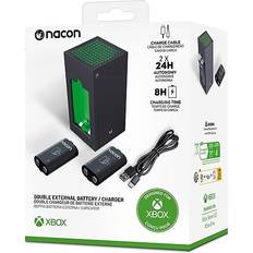 Xbox Series S Estaciones de Carga Nacon Pack Cargador Y 2 Externas Negro