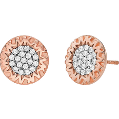 Ruusukulta Korvakorut Michael Kors Stud Earrings - Rose Gold/Transparent