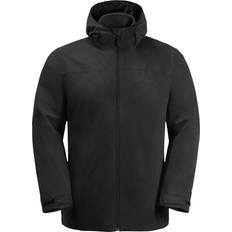 Jack wolfskin 3 in 1 jacket Jack Wolfskin Men's Taubenberg 3 In 1 Jacket - Black