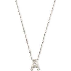 Kendra Scott Letter Pendant Necklace - Silver