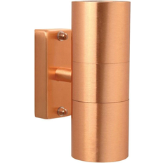 Nordlux tin udendørs væglampe kobber Nordlux Tin Double Copper Vægarmatur 6cm