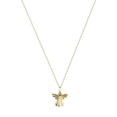 Diamant Bijoux Christ Angel Necklace - Gold/Diamond