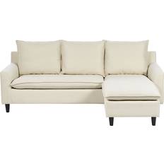 Beliani Modern Light Beige Sofa 206cm 4-Sitzer