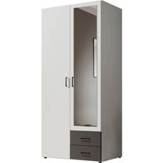 Weiß Kleideraufbewahrung Poco 510831400 White Kleiderschrank 81x176cm