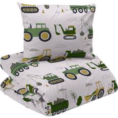 150.1 cm Pussilakanasetit Redlunds Busy Tractors 27258 Duvet Cover Beige (210.1x150.1cm)