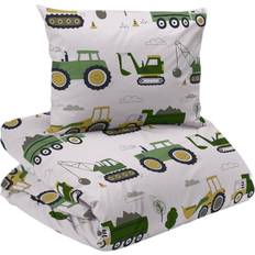 Hemtextil Redlunds Busy Tractors 27258 Påslakan Beige (210.1x150.1cm)