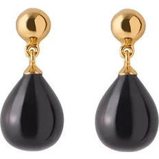 Onyxer Smykker Pernille Corydon Soft Rain Earrings - Gold/Black