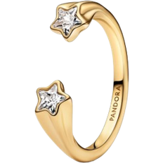 Rings on sale Pandora Shooting Stars Open Ring - Gold/Transparent