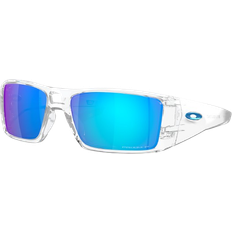 Adulto - Protezione UV Occhiali da sole Oakley Heliostat Clear Occhiali da Sole Bianco - Prizm Sapphire Polarized