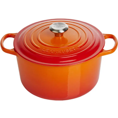 Le Creuset Grytor på rea Le Creuset Volcanic Signature Cast Iron Round med lock 5 L 24 cm