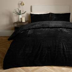 OHS Fleece Duvet Cover Black (225x220cm)