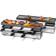 Portatile Barbecue Elettrici Rommelsbacher RC 1600 Griglia Per Raclette 8 Persona 795 W Nero Argento