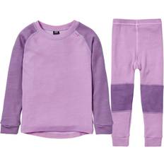 Basislagen Helly Hansen Kid's Lifa Merino Base Layer Set - Wisteria Purple (48610-681)