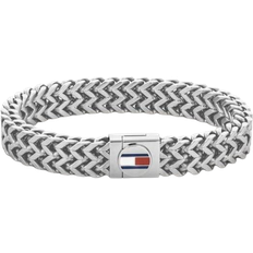 Blåa Armband Tommy Hilfiger Braided Bracelet - Silver