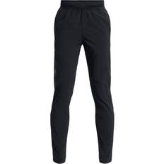 L Trousers Under Armour Boy's Unstoppable Tapered Pants - Black/Pitch Gray