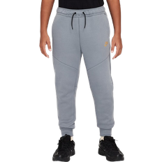 Sweatpants Barnkläder Nike Kid's Sportswear Tech Fleece Joggers - Cool Grey/Black/Metallic Gold (HV6169-065)