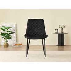 Black Kitchen Chairs Alexander Morgan Amelia Black Kitchen Chair 87cm 2pcs