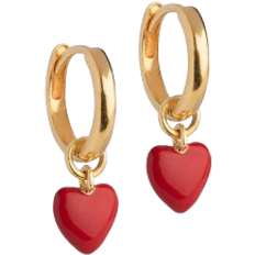 ENAMEL Copenhagen Amore Hoops - Gold/Red