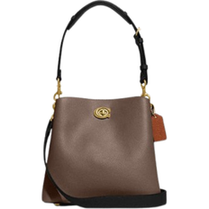 Coach Sacs vente Coach Sac Hobo Willow Bucket Cuir Marron