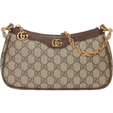 Gucci Ophidia Small Shoulder Bag - Beige/Dark Brown