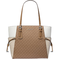 Michael michael kors voyager tote Michael Kors Voyager Small Color Block Logo Tote Bag - Dkcmlmelange