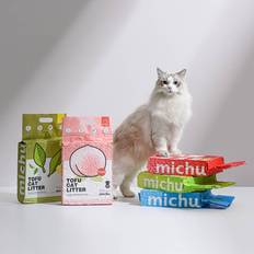 Michupet Michu Natural Clumping Tofu Cat Litter - Peach