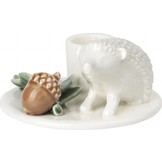 Dottir Winther Stories Hedgehog White/Green/Brown Ljusstake 4.8cm
