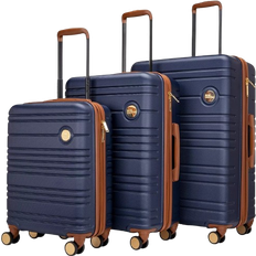 4 Wheels - Expandable - Hard Luggage Miami CarryOn Brickell Luggage - Set of 3