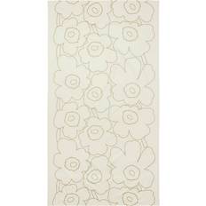 Blommiga Bordsdukar Marimekko Piirto Unikko Linen/Gold Bordsduk Beige, Guld (250x135cm)