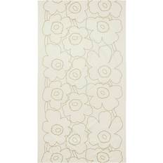 Marimekko Piirto Unikko Linen/Gold Tablecloth Gold, Beige (250x135cm)