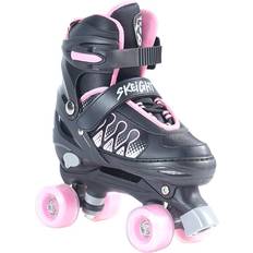 SpinOut Roller Skates Side By Side Pink/Black